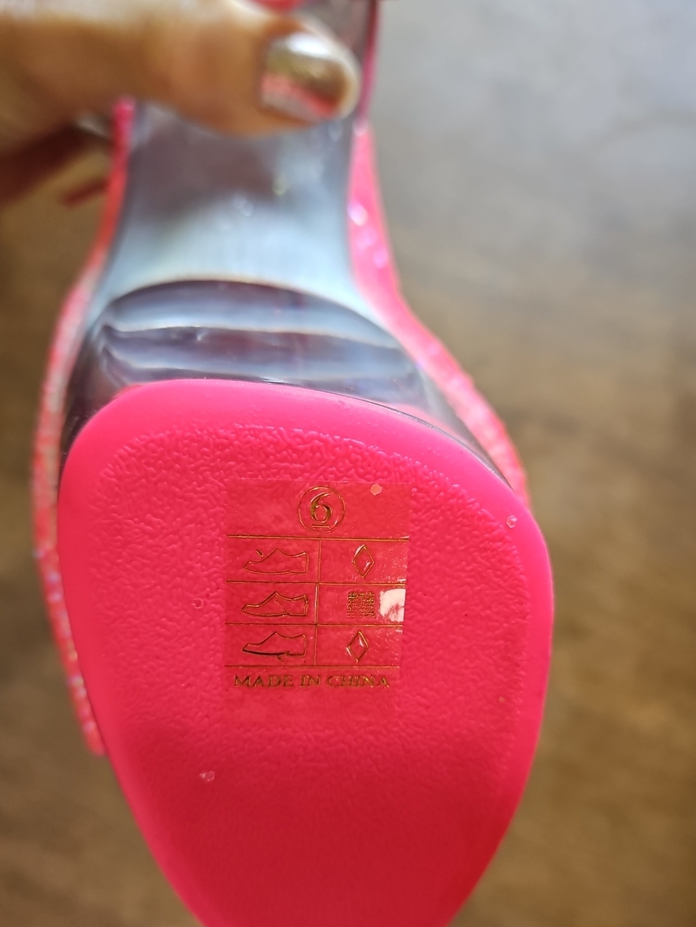 Pleaser Hot Pink Glitter Lace-Up Platform Stiletto Booties - Picture 14 of 14